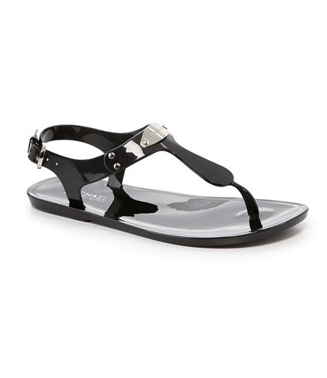 michael kors doll shoes gray black|Michael Kors jelly sandals black.